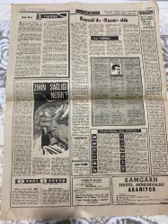 TERCÜMAN GAZETESİ - 2 AĞUSTOS 1970 - SADECE 2 SAYFADIR -Demirel-Salim Libret-Celal Yardımcı-Rauf Tamer-Sükrü Baban-Başbakan Demirel 3,5 saatlik basın toplantısı yaptı-Hükümet yeni seçimle halk yetkisini tazelemiş bir iktidarın hükümetidir-Hakkımda ortaya iddia ataların yakasına Ahirete kadar yapışacağım-Hurda otolara rağbet artıyor-Bir lise öğrencisi 18 ev soydu yazlık ve kışlık daire tutup kendine bir de Mustang aldı-İzmir yangınında 4 Km. uzunluğunda hortum kullanıldı-Kaynak’tı Kazan oldu-Zihin sağlığı nedir?-3 sual 3 cevap-Yıldızınız ne diyor?