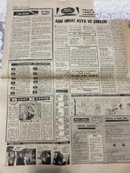 TERCÜMAN GAZETESİ - 21 EKİM 1969 - SADECE 2 SAYFADIR -Bozbeyli-Orhan Tahsin-Collins-Suna San-Halit Fahri Ozansoy-Arif Nihat Asya-Rauf Tamer-Zülfiye Münir-D. Wright-O. Filiz-Partiler Bozbeyli’nin başkanlığında birleşiyor-Sinema zammına herkes karşı-Demir Çelik grevinin yeniden başlaması muhtemel-Gül yağının eller sürünür çatlasa bülbül A.P. Isparta’da tek parti oldu-Collins Türkiye’yi yakından gördüğüm için memnunum dedi-3 ay fatihi dün Ankara’ya geldi-Artık Samsun fındığı da dünya piyasalarına çıkacak-Nükleer enerji sempozyumu dün başladı-Bir işçi eğlencesinden sonra çıkan kavga 8 kişiyi hastanelik etti-Tarım İş grevi dün başlattı-Samsun’da bayrak yangın hadisesi için takibat açıldı-TİP neden kaybetti-Arif Nihat Asya ve şiirleri-Huzur sokağı-3 sual 3 cevap-Yıldızınız ne diyor?-Saadet rüyası-Hafiyeler kralı