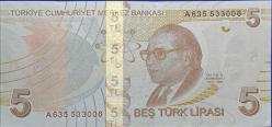 9.Emisyon 1.Tertip 5 Lira Çil