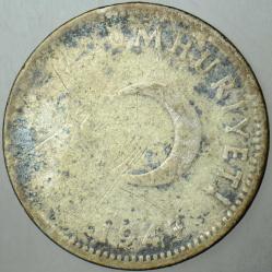 TÜRKİYE CUMHURİYETİ GÜMÜŞ 1 LİRA 1947.