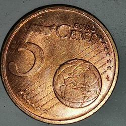 SLOVAKYA    2009    5  EURO  CENT    ÇİL  SETTEN ÇIKMA