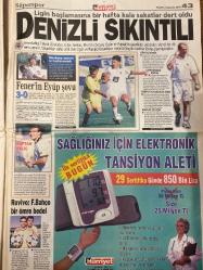 HÜRRİYET GAZETESİ DOĞUM GÜNÜ HEDİYESİ - 6 AĞUSTOS 2000 -TAM TAKIM 44 SAYFADIR -Akşener-Mehmet Niyazoğlu-Erdal Acar-Hakkı Koç-Mehmet Sırrı Öztürk-Numan Hatipoğlu-Murat Bardakçı-Oktay Ekşi-Kemal Yazar-Turgay Şeren-İlhan Soyler-Suat Kaya-Savio-Raul-Faruk-Marcio-Vedat-Savio-Emre-Lucescu-Bülent Candan-Tetteh-Zeki-Orhan-Sergen Yalçın-Ümit Aydınoğlu-Fuat Kars  Hayal değil gerçek-Bu da Balina Operasyonu-Yurtdışına çıkışı yasaklandı-Vakf ‘alma’ değil ‘verme’ yerdir-4 kişi 227’şer milyar kazandı-Büyük devletisiniz bize destek olun-Erdal Acar’ın yerini biliyorum-Olay kararnamede hükümet rahatladı-Denizli sıkıntılı-Fener’in Eyüp şovu-Revivo: F.Bahçe bir ömre bedel-Aslan’ın nefesi yetmedi-Lucescu’dan pembe tablo-Emre saklandı!-Galatasaray’a Alman panzeri-Trabzon şaşırttı-Sergen Yalçın Trabzon’u seçti-Terim ilk kupasını aldı-Maç Salıya bilet kapıya!-Skandal yaratan fotoğraflar-Sevgili değil dostuz-Duygusallık kısa sürdü-Kızlar Ahmet hocasına aşık-Ölürken iki can kurtardı-Trafiğe 9 kurban-Maganda vur