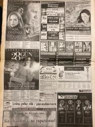 HÜRRİYET GAZETESİ DOĞUM GÜNÜ HEDİYESİ - 6 AĞUSTOS 2000 -TAM TAKIM 44 SAYFADIR -Akşener-Mehmet Niyazoğlu-Erdal Acar-Hakkı Koç-Mehmet Sırrı Öztürk-Numan Hatipoğlu-Murat Bardakçı-Oktay Ekşi-Kemal Yazar-Turgay Şeren-İlhan Soyler-Suat Kaya-Savio-Raul-Faruk-Marcio-Vedat-Savio-Emre-Lucescu-Bülent Candan-Tetteh-Zeki-Orhan-Sergen Yalçın-Ümit Aydınoğlu-Fuat Kars  Hayal değil gerçek-Bu da Balina Operasyonu-Yurtdışına çıkışı yasaklandı-Vakf ‘alma’ değil ‘verme’ yerdir-4 kişi 227’şer milyar kazandı-Büyük devletisiniz bize destek olun-Erdal Acar’ın yerini biliyorum-Olay kararnamede hükümet rahatladı-Denizli sıkıntılı-Fener’in Eyüp şovu-Revivo: F.Bahçe bir ömre bedel-Aslan’ın nefesi yetmedi-Lucescu’dan pembe tablo-Emre saklandı!-Galatasaray’a Alman panzeri-Trabzon şaşırttı-Sergen Yalçın Trabzon’u seçti-Terim ilk kupasını aldı-Maç Salıya bilet kapıya!-Skandal yaratan fotoğraflar-Sevgili değil dostuz-Duygusallık kısa sürdü-Kızlar Ahmet hocasına aşık-Ölürken iki can kurtardı-Trafiğe 9 kurban-Maganda vur