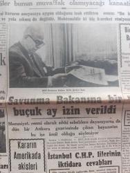 Cumhuriyet Gazetesi - 2 Ağustos 1950 - toplantıdan çıkan ilk netice  Cumhuriyet Başmakale - güvenlik Konseyi sert tartışmalar ile açıldı - meclisin içtimaa daveti için imza toplanıyor - Milli Savunma Bakanı Refik Şevket İnceye bir buçuk ay izin verildi - Rusya Türkiye'de panik yaratmaya çalışıyor - Genelkurmay Başkanı Orgeneral Nuri Yamut'un piyade teğmenlerine öğüdü fotoğraf - maruf Fransız edibi Claude Farrere dün İstanbul'a geldi fotoğraf - bir mısırlı kahinin kehaneti üçüncü Dünya harbi Türkiye'ye sirayet etmeyecekmiş - bir ajansın Başbakan Adnan Menderes'e 5 suali - 3. Dünya harbi nasıl olacak yazan İngiliz gizli istihbarat subaylarından Philipp Reynoids yazı dizisi - Ankara vapuru dün geldi - Posta güvercini yazan Kerime Nadir yazı dizisi - Türkiye güzellik kraliçesi müsabakası Beyhan Katuk Ve Asuman Demireli fotoğraf - düdüğümüz ötmez oldu yazan Burhan Felek - Stalin yeniden dil bilgini rolünde - Bursa Valisi Haşim İşcan Bursa'dan ayrıldı - Üç Silahşörler yazan Alexandre Dumas