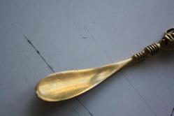 MASK DEKORLU ESKİ PİRİNÇ KERATA (İ6 KASA