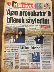 HÜRRİYET GAZETESİ DOĞUM GÜNÜ HEDİYESİ - 5 MAYIS 1999 - TAM TAKIM 42 SAYFADIR -Süleyman Demirel-Merve Kavakçı-Sedat Simavi-Oktay Ekşi-Recep Tayyip Erdoğan-Hüsamettin Cindoruk-Esengül Civelek-Tansu Çiller-İsmail Cem-Mesut Yılmaz-Hüsamettin Özkan-Bülent Ecevit-Özer Çiller-Sadi Somuncuoğlu-Hakkı Keskin-Kavakçı-Baba Kavakçı-Soner Yalçın-Hakan Şükür-Fatih Terim-Oğuz Sarvan-Saffet Sancaklı-Mehmet Özdilek-Elvir Balic-Joachim Löw-Thomas Högh-John Moshoeu-Uche Okechukwu-Abdullah Piyale-Klaus Toppmöller-Muhsin Ertuğral-Adnan Sungur-Kemal Anık-Tugay Kerimoğlu-Zoran Susiç-Ünsal Turan-Yasemin Kumral-Güz Aral-Tarkan-Michael Jackson-Harika Avcı-Hakan Peker  ‘Ajan provokatör’ü bilerek söyledim-Kritik sorular hassas cevaplar-Kavakçı’nın yalanı-Militan Merve-Baba Kavakçı da mollalara dost-Üzerime düşeni yapmaya hazırım-Parlamento’da gelenek-Ölümcül menenjit yeni yaş gruplarını da kanserini yayan bir hastalık-İGDAŞ’tan ihaleyi FP’liyim diye aldım-Telefon skandalı Emniyet’i sarstı-Kupada son tango-Ezeli re