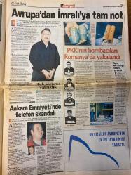 HÜRRİYET GAZETESİ DOĞUM GÜNÜ HEDİYESİ - 5 MAYIS 1999 - TAM TAKIM 42 SAYFADIR -Süleyman Demirel-Merve Kavakçı-Sedat Simavi-Oktay Ekşi-Recep Tayyip Erdoğan-Hüsamettin Cindoruk-Esengül Civelek-Tansu Çiller-İsmail Cem-Mesut Yılmaz-Hüsamettin Özkan-Bülent Ecevit-Özer Çiller-Sadi Somuncuoğlu-Hakkı Keskin-Kavakçı-Baba Kavakçı-Soner Yalçın-Hakan Şükür-Fatih Terim-Oğuz Sarvan-Saffet Sancaklı-Mehmet Özdilek-Elvir Balic-Joachim Löw-Thomas Högh-John Moshoeu-Uche Okechukwu-Abdullah Piyale-Klaus Toppmöller-Muhsin Ertuğral-Adnan Sungur-Kemal Anık-Tugay Kerimoğlu-Zoran Susiç-Ünsal Turan-Yasemin Kumral-Güz Aral-Tarkan-Michael Jackson-Harika Avcı-Hakan Peker  ‘Ajan provokatör’ü bilerek söyledim-Kritik sorular hassas cevaplar-Kavakçı’nın yalanı-Militan Merve-Baba Kavakçı da mollalara dost-Üzerime düşeni yapmaya hazırım-Parlamento’da gelenek-Ölümcül menenjit yeni yaş gruplarını da kanserini yayan bir hastalık-İGDAŞ’tan ihaleyi FP’liyim diye aldım-Telefon skandalı Emniyet’i sarstı-Kupada son tango-Ezeli re