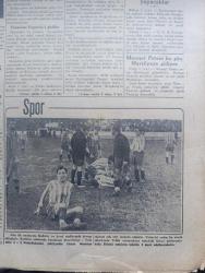 Cumhuriyet Gazetesi - 2 Birincikanun (Aralık) 1940 - Romanya'da neler oluyor yazan Yunus Nadi Başmakale - yüksek bir şevk içinde cephelere hareket eden Yunan askerleri fotoğraf - İstanbul tamamen karanlığa gömüldü - dün gece bütün ışıklar maskelendiği için koca şehir gözlerden silinmişti fotoğraf - Yunanlıların taarruzu muvaffakiyetle neticelendi - Hindiçini Siyam çarpışmaları - Brendizi şehri bombalar altında - İngiliz tayyareleri 12.000 kilo bomba atarak askeri hedefleri yaktılar - Alman fırkaları bugün kralın önünde geçit resmi yapacaklar - Fenerbahçe 4 Vefa 3 fotoğraf - İngiliz Kralı George Almanya'ya Akın yapan tayyarecilerle bir gece geçirdi fotoğraf - Almanlar Southampton'a çok şiddetli bir taarruz yaptılar - Akdeniz'de İtalyan donanması tasfiye edilirken - Amerika süratle 166 torpido yapıyor - milli müdafaa vekili Saffet Arıkan İstanbul'da - sığınakların rolü - Japonların kurduğu hükümeti İngiltere ve Amerika tanımıyorlar - Galatasaray galip - ölüme karşı savaş filmi Sakaryada