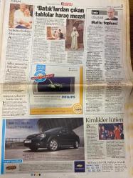 HÜRRİYET GAZETESİ DOĞUM GÜNÜ HEDİYESİ - 13 ŞUBAT 2005 -TAM TAKIM 40 SAYFADIR -İbrahim Selçuk-Ayşe Arman-Fazıl Say-Cem Adrian-Charles Aznavour-Frank Sinatra-Ray Charles-Oktay Ekşi-Ecevit-Öcalan-Murat Bardakçı-Hakan Şükür-İlhan-Soyler-Ribery-Mondragon-Kürşat-Karan-Tuncay-Kutlu-Vedat Okyar-Tümer Metin-Ronaldo-A Yıldırım-Mustafa Küçük-Tayyip Erdoğan-Güler Sabancı-Jose Luis Duran-Muharrem Aydın-Oran Ermiş Gasp yüzde 35 artış var-Evlenecek olursam canlı yayında açıklarım-Telefonda U dönüşü-ABD askerini suçlayınca işinden oldu-Sahte Gelin başlıyor-Ayşe Arman anne oldu-Dünyanın bütün sesleri Cem’in sesinde bir arada-Büyük gazetecilerin para isteme yöntemleri-Zirve yürüyüşü-Başarımızın sırrı fedakarlık-Kırık kanat-9 canlı Kartal-Hırsımın kurbanı oldum-Hep böyle olmalıyız-Avrupa’nın en büyük alışveriş merkezini İstanbul’a yapacağız-Sabancı: Koçsarak ve coşarak yatırımlara devam edeceğiz-Erdoğan: Tünelin ucundaki ışığı gördük her şey bitmedi-Erdoğan’a Fener forması-Maltepe’ye 90 milyon dolarlık C