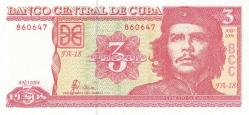 2004 Küba (Che Guevara) 3 Pesos ÇİL