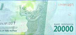 Endonezya Kağıt Para çil kondüsyondadır