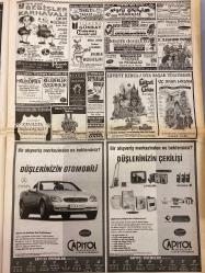 HÜRRİYET GAZETESİ DOĞUM GÜNÜ HEDİYESİ - 26 ARALIK 1999 -TAM TAKIM 44 SAYFADIR -Bin yılın Türkleri-Babayı parmak izi kurtardı-Türkiye yanlış bilgi gönderdi-Taksiye müjde-İnönü’nün yeri-Demirel’den siyasete dönebilirim sinyali-Herkes benim için ağladı-Baba’dan müthiş espri-Umreye vergi engeli-Komutan eşleri mevlitte-Sinema ve tiyatroda Poyrazoğlu fırtınası-Ali Poyrazoğlu-Berin: Binanız’ı oynayabilirim-Dünyaya yalnız zamanında gelin-Fener tılsım bozdu-Zeman inat etme-Ziya Şengül-Yazık-Başkan’a yaylım ateşi-Taraftar Fener’i yalnız bıraktı-Yeni bir başlangıç-Ahmet: Başarı tüm takımın-Sorunumu: Ben şimdi başladım-Besiktaşlı futbolcular Bursaspor galibiyetini kutluyor-Bebişler Karnavalı Çocuk Müzikali-Temel’in Takası-Bremen Mızıkacıları-Soytarılar Okulu-Grizel Çirkin-Uç Baba Hasan-Neseli Çocuklar Komedisi-Pamuk Prenses Çizmeli Kedi-Küçük Denizkızı-Prens ve Periler-Akıladası-Yalan söyleyen yıldızlar-Cia ajanıyım-Barikelik palavrası-Çok mutluyuz dediler az sonra boşandılar-Jodie’nin yalanı-Sili