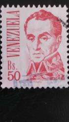 LOT.13 » 1983 YILI VENEZUELLA SİMON BOLİVAR YÜKSEK KATALOG DEĞERİ DAMGALI  ŞARNİYERSİZ