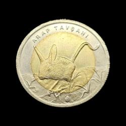 2011 Hayvanlar Serisi 1 lira Arap Tavşanı UC#126 ÇİL/MS-66