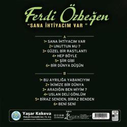 FERDİ ÖZBEĞEN SANA İHTİYACIM VAR 33 LÜK PLAK