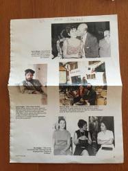 MELİKE DEMİRAĞ'IN DERGİ SAYFASINDAN KESİLME TAM SAYFA BÜYÜK BOY FOTOĞRAFI - 32 x 24 cm EBADINDA