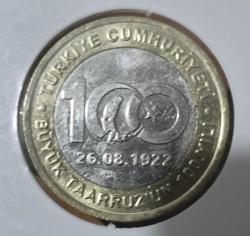 BÜYÜK TAARRUZUN 100. YILI HATIRA 1 LİRA 2022
