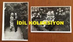 YEŞİLÇAM'IN USTA İSMİ FERİDUN ÇÖLGEÇEN'İN ORİJİNAL 2'Lİ FOTOĞRAF SETİ - 18 x 12 cm EBADINDA - FERİDUN ÇÖLGEÇEN, HAYAL SİRER'DEN AYRILDIKTAN SONRA DİCLEHAN BABAN'LA NİŞANLILIĞI SÜRECİNDE NİŞANLISIYLA PARKTAKİ AĞAÇLARIN ve ÇİÇEKLERİN ARASINDA DOLAŞIP SARILIRKEN ÇEKİLMİŞ 2 ÖZEL KARE (ÖZEL ARŞİV)