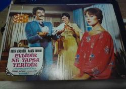 Evlidir Ne Yapsa Yeridir Filmi Lobi Kartı - Hülya Koçyiğit Kadir İnanır # 6