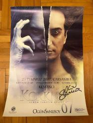 OGÜN SANLISOY * KORKMA 07 * 25.07.2007 KEMANCI ALBÜM TANITIM GECESİ POSTERİ * SANATÇIDAN İMZALI * POSTER - AFİŞ * 50 x 70 CM