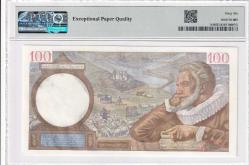 1939-42 Fransa 100 Francs PMG66 ÇİL