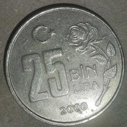 TÜRKİYE  2000   25.000  LİRA