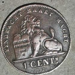 BELÇİKA 1907  25 CENT