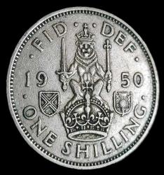 İngiltere 1950 1 Shiling
