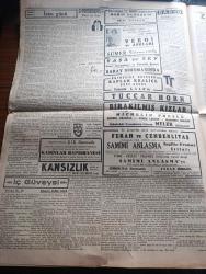 Cumhuriyet Gazetesi - 8 İkincikanun (Ocak) 1940 - prensip Muharebesi yazan Yunus Nadi Başmakale - zelzele felaketi dahiliye ve Sıhhiye vekilleri Sivas'a hareket ettiler - Erzincan'ın bugünkü hazin manzaralarından fotoğraf - Bursa ovasındaki sel - M. Kemalpaşada suların hücuma uğrayan mahallelerden biri fotoğraf - Beşiktaş 4 Vefa O - Galatasaray 2 Fenerbahçe 0 fotoğraf -  Finler Sovyet arazisinde 40 kilometre ilerlediler fotoğraf - Almanya büyük bir deniz harbi mi hazırlıyor - Dolmabahçe stadı nafia vekaleti son projeyi tasdik etti - Venedik mülakatı bitti - Japon kabinesi yakında istifaya mecbur olacak mı - İç güveysi nakleden Kemal Ragıp Yazı Dizisi - Münir Nurettin Selçuk Yarın akşam Saray sinemasında - Verdi ve aşkları filmi Sümer sinemasında - bugünkü radyo programı - milli komitelerin faaliyetleri - zelzele felaketzedeleri için Galatasaray Fenerbahçe Muhteliti oynayacak - Beşiktaş kulübü'nün sokak koşusu - Moda Kadın köşesi - Türkiye İş Bankası - çapa marka - günün bulmacası -