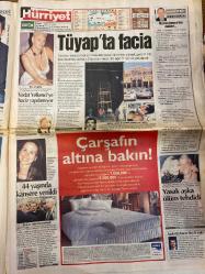 HÜRRİYET GAZETESİ DOĞUM GÜNÜ HEDİYESİ - 18 ARALIK 1997 -TAM TAKIM 46 SAYFADIR -Bill Clinton-Saddam Hüseyin-Abdullah Öcalan-D’Alema-Oktay Ekşi-Ertuğrul Özkök-Ortaç-Rüştü-Löw-Harun-Toshack-Fatih Terim-Yener Süsoy-Serdar Ortaç-Mumcu-Çölaşan-Bekir Coşkun-Vedat Yelkenci-Ağar  Devirene kadar-Çabuk o adama bir yer bulun-Telefon dinleme skandalı-Saddam alçaklar karşımıza çıkın-Sürpriz Çöl Tilkisi Bill’i kurtaramadı-Ülker yine tatsız-Fener Çizme’de tutunamadı-Baraj 75 puan-Rüştü idmana çıkmadı-Fatura yıldızlara-Golcülerin zafer keyfi-Cezalar kapıda-Ertuğrul özür dileriz-Hesabını soracağız-Cezaevinde 66 gün-Tüyap’ta facia-44 yaşında kansere yenildi-Yasak aşka ölüm tehdidi  Güz Aral’ın karalama defteri-18 gece uyku uyumadım-Abdullah Öcalan-Kamran İnan-Kenan Demir-Ramazan Yavuz  İtalya Apo villada-Sığınma için resmen başvurdular-Ankara’dan jet itiraz-Apo’yu kimse kucağında tutamaz-Bild en tehlikeli terörist serbest-60’lık korucudan PKK’ya gözdağı-Apo İsveç Başbakanı’na teşekkür mektubu yazdı