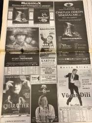 HÜRRİYET GAZETESİ DOĞUM GÜNÜ HEDİYESİ - 27 EYLÜL 1998 -TAM TAKIM 44 SAYFADIR -Ayten-Sevda-Perran-Faruk-Güner-Oktay Ekşi-Murat Bardakçı-Eyüp Aşık-Karadeniz-Çakıcı-Yavuz Atac-Dimas-Högh-Löw-Kubilay-Rüştü-Aziz Yıldırım-Vedat Okyar-Sadi Kemal Yaşar-Adnan Sungur-Toshack-Süleyman Sarıalioğlu-Korkut Göze-Toyfan Ayber-Suna Sarıalioğlu-Sergen-Tevfik Ketencioğlu-Murat Karayalçın-Seçkin Türesay  Bu çağda bu kafa-Bakandan bakana otoda taciz-Perran’ke siyasi yasak geliyor-Amerikan vandalizmi-Fener’in bir başkanı hanedan mensubuydu-Aşık’ın arkadaşı şok açıklamalar yaptı-İstifam söz konusu değil-Dimas imzaya kaldı-Fatura Högh’e kesildi-Trabzon’da bahar-Kartal’ın sürgün avı-Fedakar Amokachi-Teröre geçit yok-İhanet gibi kapris-Sola İtalyan usulü ittifak-Tanıtım işkencesi-Boğaziçi Ekspresi raydan çıktı  Sinema filmleri: Saving Private Ryan-Er Ryan’ı Kurtarmak-Character-Karakter-Vücut Dili-In & Out-Mafya-City of Angels  Karikatür: Güz Aral Karalama Defteri