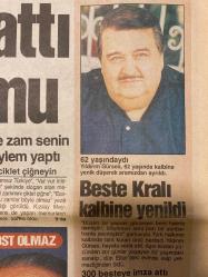 GÜNEŞ GAZETESİ DOĞUM GÜNÜ HEDİYESİ - 19 KASIM 2000 -TAM TAKIM 16 SAYFADIR -Yıldırım Gürses 62 yaşında hayatını kaybetti-Mesut Yılmaz-Beste Kralı-Cottarelli-Abdullah Öcalan-Devlet Bahçeli-Ecevit-Haico Nine-Sevim-Gönül-Nilgün-Asya-Ahmet Çavuşoğlu-Rıza Zelyut-Rahşan-Ertuğrul Baykal-Mustafa Çulcu-Giray Bulak-Sergen-Hakan Şükür-Recoba-Emre Belözoğlu-Jardel-Lucescu-Banu Alkan-Turan Koç-Ünal Aysal-Michael Douglas-Catherine Zeta Jones-Semra Özal-Fatih Ürek-Fahri Ülkü-Orhan Asena-Fahri Özkan-Fahri Asena-Mert Ali Başarır-Faruk Güven-Kahraman Yılmazcan  Memurbank battı kurtaran yok mu-Polis ve öğretmene zam müjdesi-Beste Kralı kalbine yenildi-Çok geç uyandık-Devlet devlete misilleme yaptı-Apo davasından önce PKK’dan iğrenç oyun-5 nesil birarada-5 milyarımı neremi aldı-Yılın düğünü-Kadıköy’de derbi gecesi-Fener erken vuracak-Trabzon’un silahı pres-G.Antep fren yaptı-Tek çare kazanmak-Sergen kadroda yok-Aslan’a Adana morali-Süper Bücür’den süper gol-Lucescu çok mutlu Karaman isyanlarda-Afrodit 5 mi