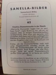 KRT147----SANELLA-BILDER AFRİKA KARTI  --NAMİBYA ELMAS ARAMASI NO 62