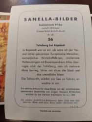 KRT147----SANELLA-BILDER AFRİKA KARTI  --CAPE DOWN MASA DAĞI NO 56