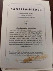 KRT147----SANELLA-BILDER AFRİKA KARTI  --FASLI MÜZİSYENLER NO 95