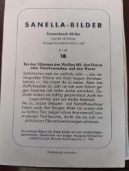 KRT148----SANELLA-BILDER AFRİKA KARTI  --NİL NEHRİ KABİLESİ NO 18