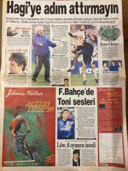 HÜRRİYET GAZETESİ DOĞUM GÜNÜ HEDİYESİ - 8 MAYIS 1999 -TAM TAKIM 44 SAYFADIR -Merve Kavakçı-Leyla Zana-Recai Kutan-Oktay Ekşi-Ertuğrul Özkök-Cavit Yurdaçan-Turan Yılmaz-Ara Güler-Aydın Doğan-Bülent Ecevit-Toshack-Hagi-Okan-Hakan Ünsal-Suat Kaya-Selim Serdar-Sadi Kemal Yaşar-Fatih Terim-Bayram Aydın-Vedat Okyar-Turgay Şeren-Cüneyt Tanman-Robbie Williams-Cuba Gooding Jr.-Annabella Sciorra-Robin Williams-Nilüfer-Seyhun Topuz-Reis Çelik-Heather Kozar-Hugh Hefner-Sakıp Sabancı-Mehmet Barlas  Merve FP’nin Zana’sı-Türban vampiri-ABD’ye mi dönüyor-Cimbom taraftarı Fener’i geçti-Ecevit ilk turda kimseye önermeyecek-Hagi’ye adım attırmayın-F.Bahçe’de Toni sesleri-Löw 6 oyuncu istedi-G.Saray Fener’i geçti-En okumuş taraftar Fener’de-G.Saray’da kongre günü-NBA’de play-off heyecanı Kanal D’de-Propaganda-What Dreams May Come-Sen Hiç Ateşböceği Gördün mü?-Nilüfer konseri-Çıplak Ten-Hoşçakal Yarın-Viagra sayesinde 4 kadınla beraber-Kaçırılan eserler bir bir dönüyor