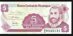 ** NİKARAGUA ( 5 * CENTAVOS ) 1991 * AA - ÇİL