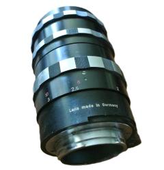 Alman Telefoto Vintage Lens A. Schacht Ulm Travenar R 135mm f/2.8 Kutusunda