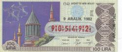 Milli Piyango Bileti 9 Aralık 1982 Çeyrek K Harfi
