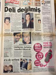HÜRRİYET GAZETESİ DOĞUM GÜNÜ HEDİYESİ - 29 ARALIK 1998 -TAM TAKIM 38 SAYFADIR -Yalım Erez-Mesut Yılmaz-Tansu Çiller-Oktay Ekşi-Selma Demir-Sibel Sarıoğlu-Ahmet Yıldırım-Cüneyt Ülsever-Tugay-Hakan Şükür-Celalettin Bilgiç-Emre-Löw-Korkut Göze-Toshack-Oğuz Aral-Hülya Avşar-Hande Ataizi-Mesut Bahtiyar-Doğuş-Ayşe Arman-Akbaba Bekir Coşkun-Serkan Yiğit-Mine Yıldırım-Savaş Ay-Gajiana Manasiyan-Kristina  Kazığı durdurduk-Erez: İlk turda umutlarım arttı-Tansu Çiller’den ret-Plaka soygunu-Irak’ı İncirlik uçakları vurdu-Viagra yılbaşına yetişsin telaşı-Sohbete dalan dağcı iki kadın kayboldu-Tugay için Ajax devrede-Emre: Hocam git derse giderim-Otelde pazarlık-Löw tempo artıracak-Sergen kapıdan giremez-Her maça ayrı taktik-Yılbaşı sonrası bazıları yanacak-Sıcak Saatler albüm oluyor-Doğuş, burun ameliyatı oldu-Akbağ’dan yeni oyun-Deli değilmiş-Sekretere aşk kurşunu-Mahkeme tartışma kasetini izleyecek-4’ü de serbest-Adliyede pusu: Ana-oğul öldü-Onuncu köy-Bekir Coşkun  Karikatür: Oğuz Aral-Karalama