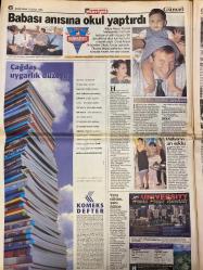 HÜRRİYET GAZETESİ DOĞUM GÜNÜ HEDİYESİ - 23 EYLÜL 1998 -TAM TAKIM 48 SAYFADIR -Alaattin Çakıcı-Eyüp Aşık-Bekir Coşkun-Oktay Ekşi-Süleyman Demirel-Mesut Yılmaz-Ertuğrul Özkök-Hakan Şükür-Emre-Sergen-Toshack-Gordon Milne-Gökhan Metin-Fuat Yaman-Ali Eren-İsmail Er-Burhan Felek-Emin Çölaşan-Salih Neftçi-Noyan Doğan  Çakıcı’ya ‘kaç’ diyen ANAP’lı bakan-Hürriyet’ten Aşık’a çağrı-Türbanla başlar-Ecevit: İstismar etmeyin-Yılmaz’a sitem-Fener’in Dimas seferi-Tarih beni yazacak-Fatih hocam ikinci babam-Bravo Sergen-Toshack kükredi-Amokachi’ye özel program-Futbolum yakışıklı-Kanal D 5 yaşında-Borsa paketi ‘bıyıklı yabancılar’a yarayacak-Kimin görevi-Nazlandılar ama patlattılar-Topal’ın borsa şirketi kapatıldı