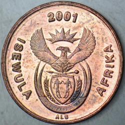GÜNEY AFRİKA CUMHURİYETİ 1 CENT 2001.