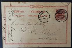 Alman İmparatorluğu 1895 yılında postadan geçmiş kart