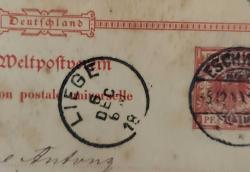 Alman İmparatorluğu 1895 yılında postadan geçmiş kart