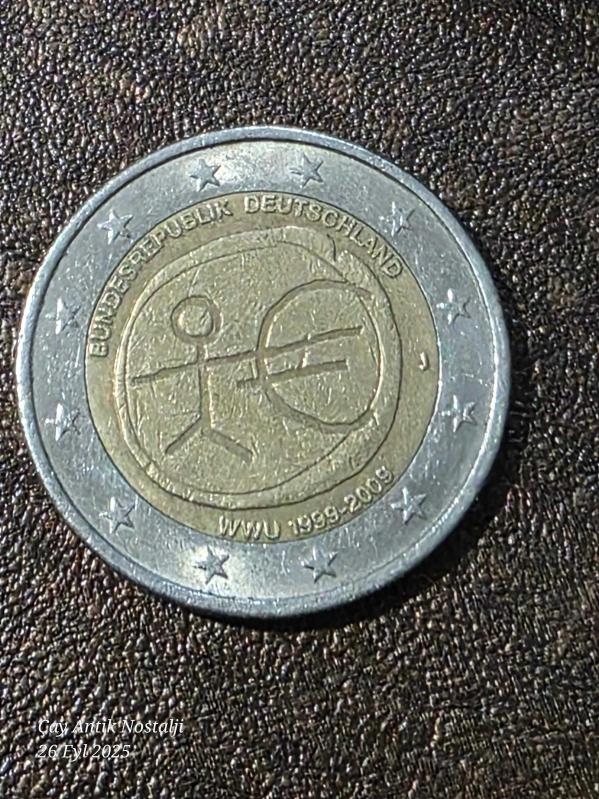 ALMANYA 2009 2 EURO AVRUPA BİRLİĞİNİN 10.YILI ÇÖP ADAM - Efemera