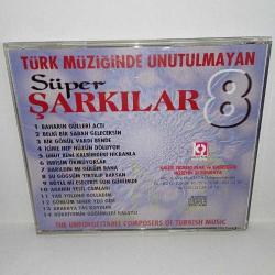 Cd Türk müziğinde unutulmayan süper şarkılar Vol.8 Orijinal. 1998 Sarı bandrollü dönem baskı. temiz koleksiyonluk
