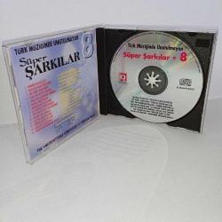 Cd Türk müziğinde unutulmayan süper şarkılar Vol.8 Orijinal. 1998 Sarı bandrollü dönem baskı. temiz koleksiyonluk