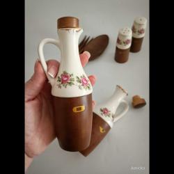 Vintage Porselen Hostess Salata Seti