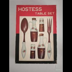 Vintage Porselen Hostess Salata Seti